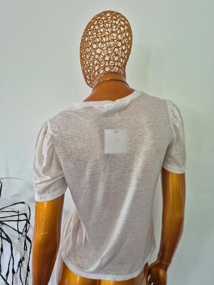 Tee-shirt Crème Femme Taille S/36 - photo numéro 2
