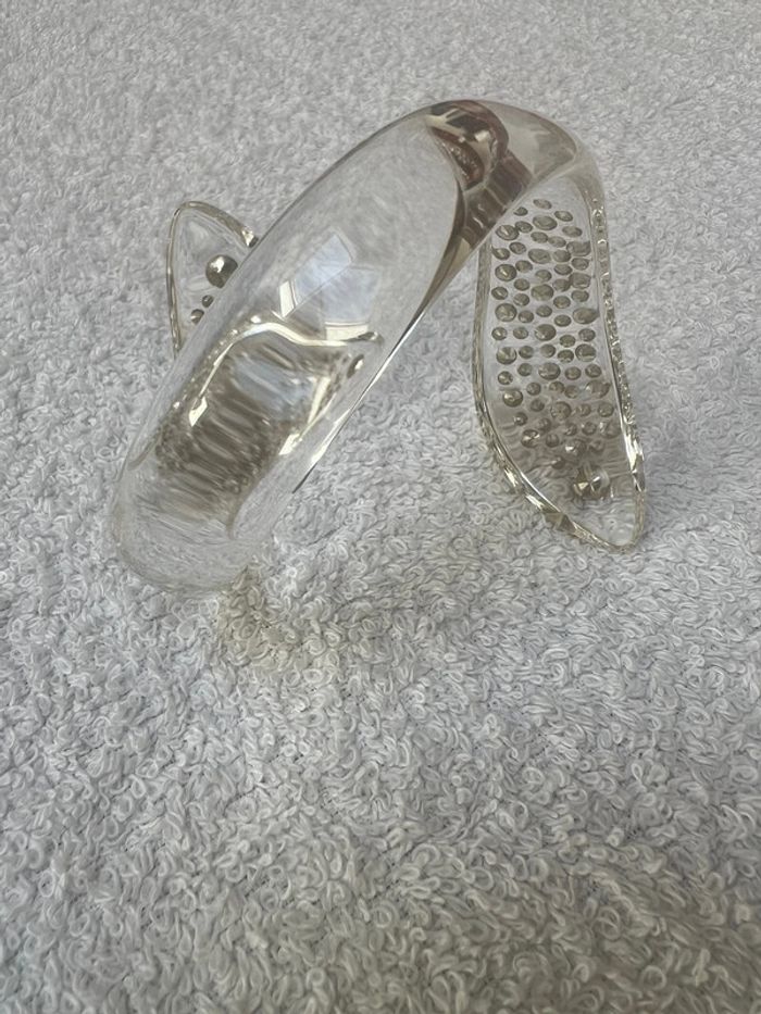 bracelet cristaluna serpenti en cristal acrylique transparent swarovski 400 776 18 neuf - photo numéro 2