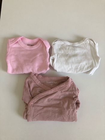 Lot de 3 bodys naissance