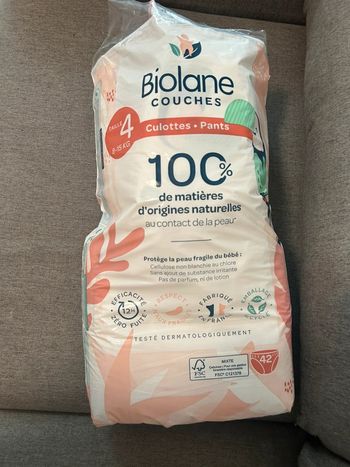 Couches culottes biolane taille 4