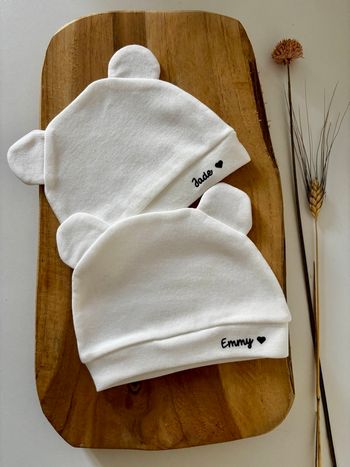 Bonnet naissance personnalisée