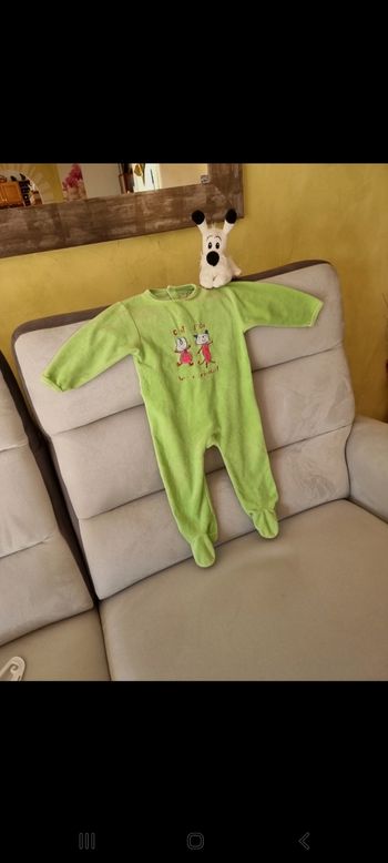 Pyjama vert 23 Mois Les Chatounets