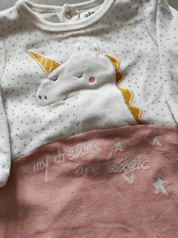 Pyjama bébé fille 9 mois – Gemo – Licorne 🦄 - photo numéro 2