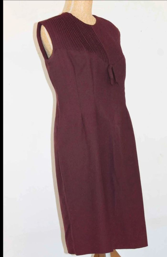 Robe - Lie de vin - Fait main - 44/46 - photo numéro 5