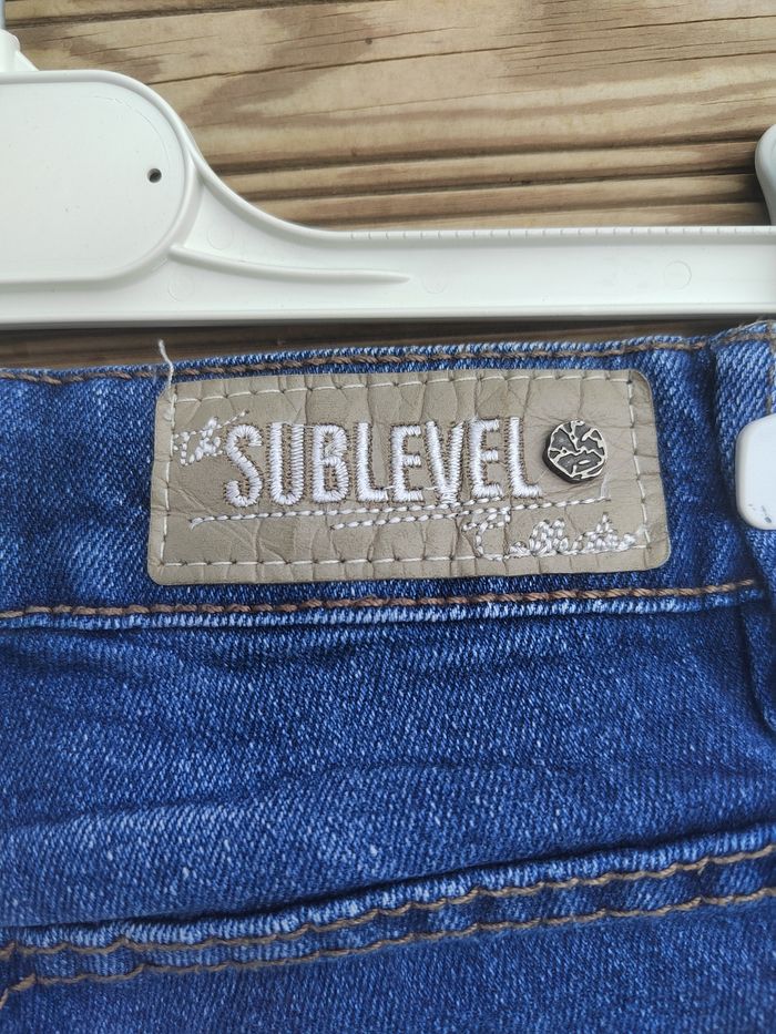 Jean Slim Taille Basse Bleu Foncé – Taille 34 / XS – Très Bon État – The sublevel Collection - photo numéro 9
