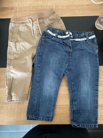 Lot de 2 jeans 12M