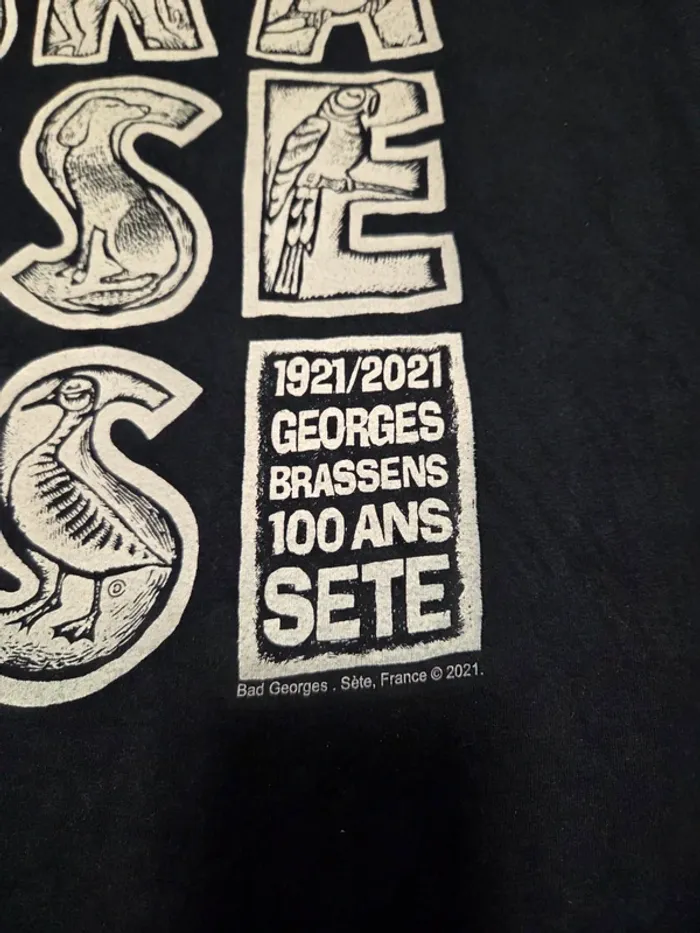 Tshirt brassens Sète - photo numéro 2