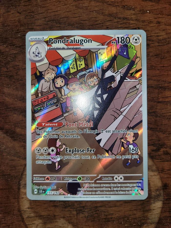 Vends carte pokemon pondralugon 155/142 mascarade crépusculaire - photo numéro 2