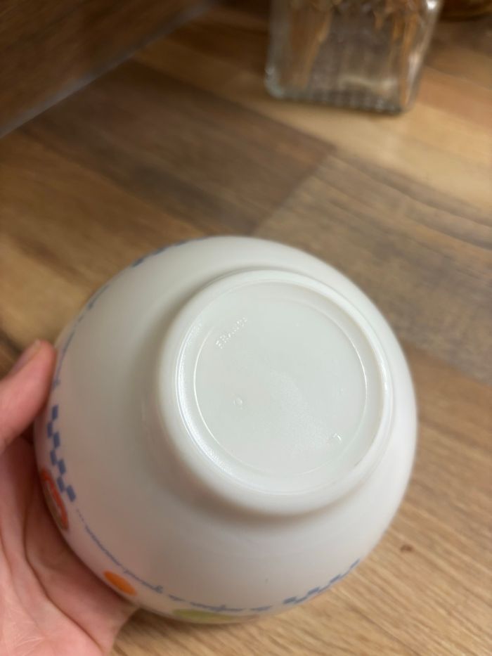 Vintage lot de deux bols Arcopal Les confitures de grand maman - photo numéro 4