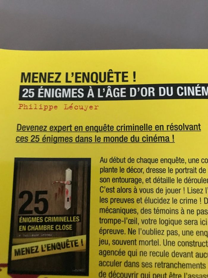 Livre 25 énigmes à l’âge du cinéma - photo numéro 4