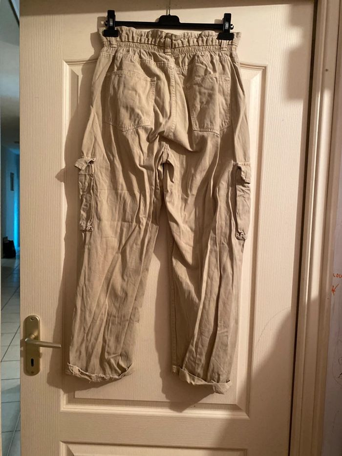 Pantalon jeans beige - photo numéro 2