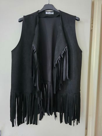 Veste sans manche en suédine