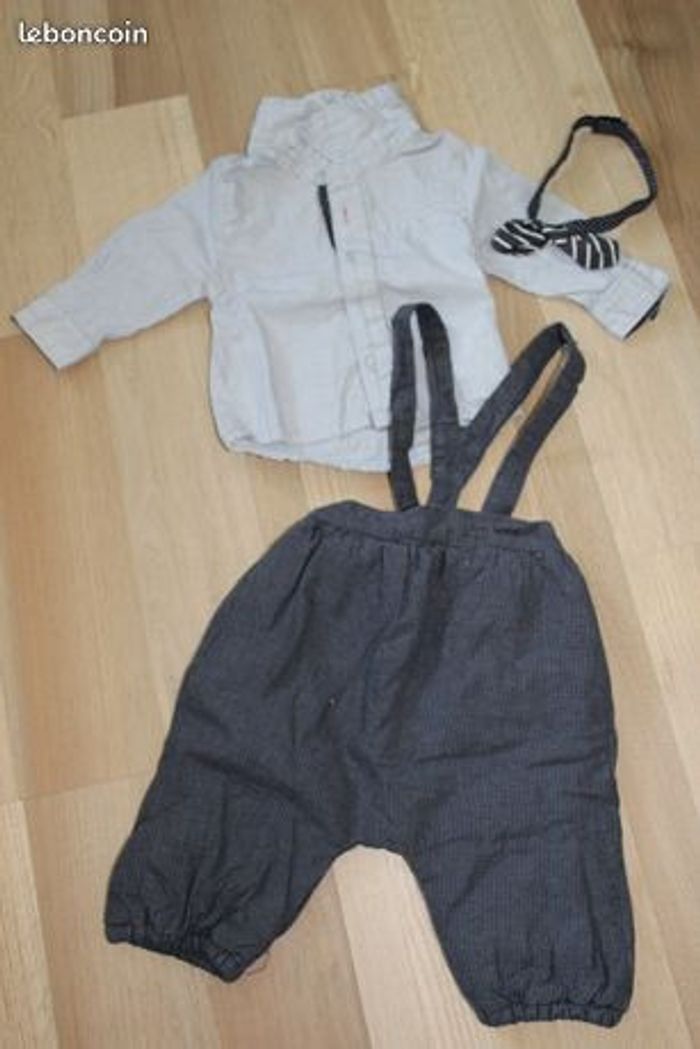 ensemble chemise et salopette
