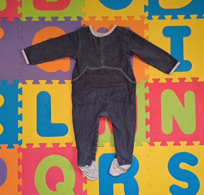 Pyjama grenouillère 1 pièce bleu étoiles, sucre d'orge, taille 24 mois (92 cm) - photo numéro 2