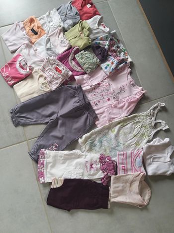 Lot de vêtements fille été en 6 mois
