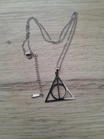 Collier Harry Potter, argenté, acier inoxydable (tampon)