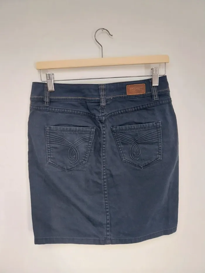 Jupe en jean bleue foncé Esprit 36 - photo numéro 2