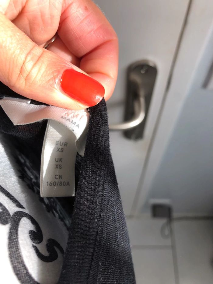 Robe grossesse noire H&M Mama XS pour 36-38 - photo numéro 8