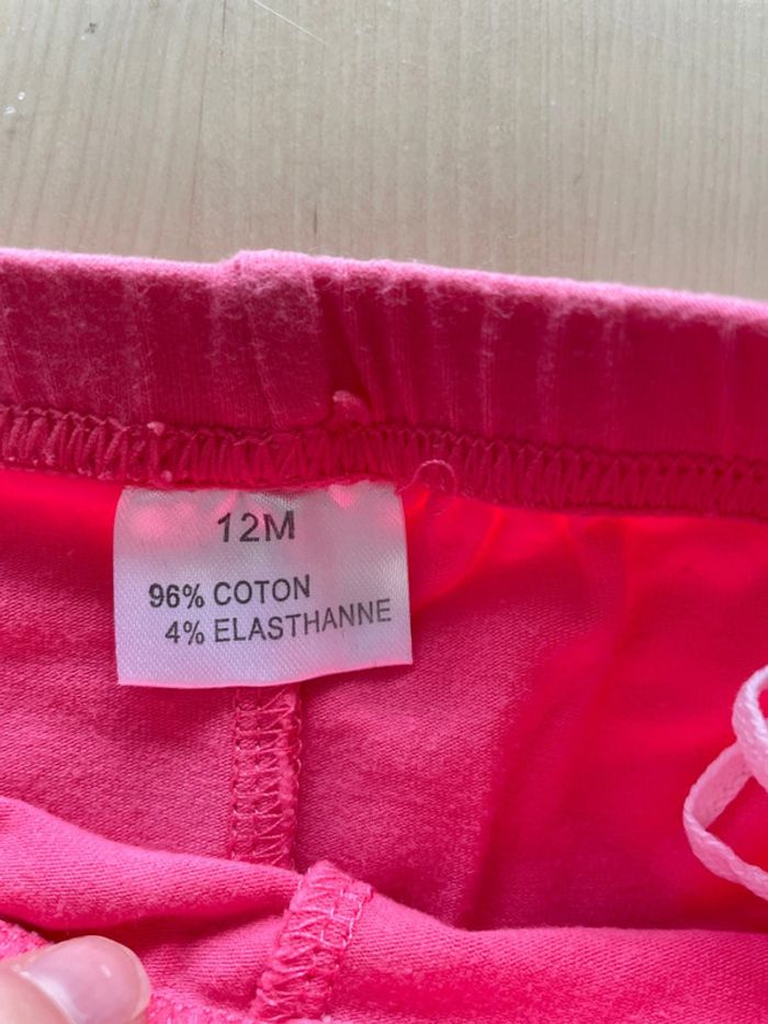 Lot de 6 leggings fille 12 mois multimarque - photo numéro 9