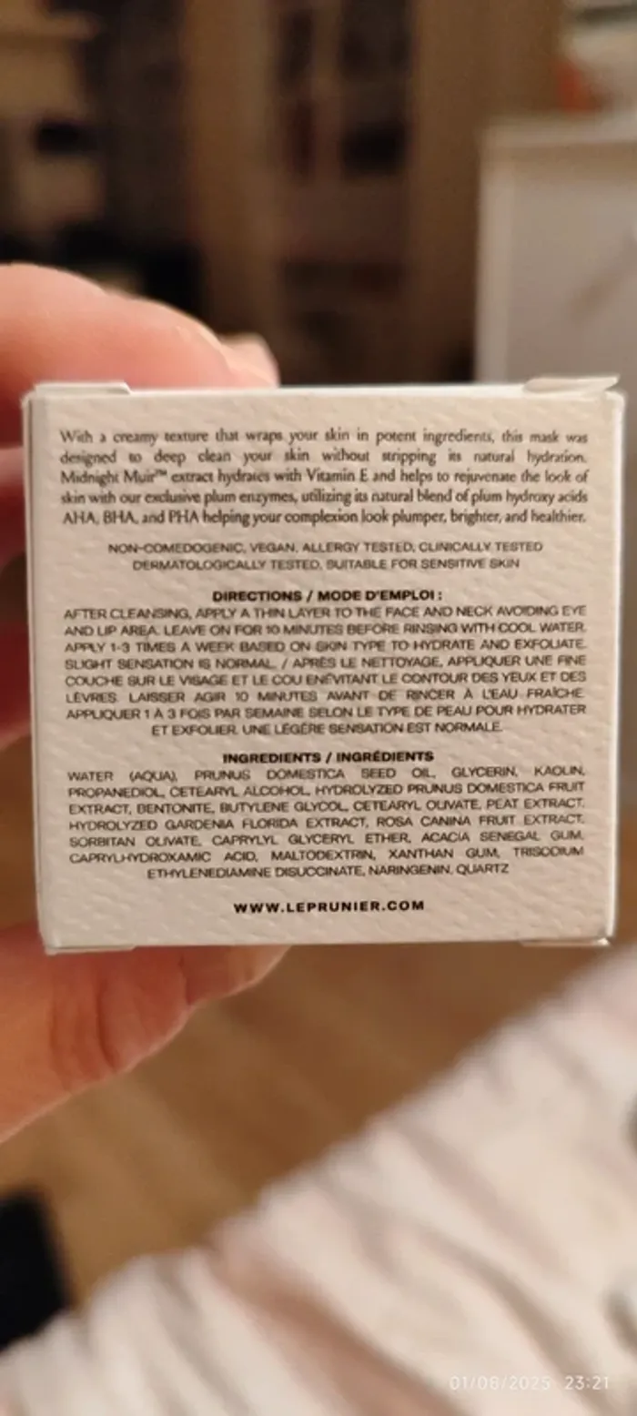 Le Prunier Plum Tox Masque Clarifiant Enzymatique à la Prune (Aha + Bha + Pha) 15ml - photo numéro 9