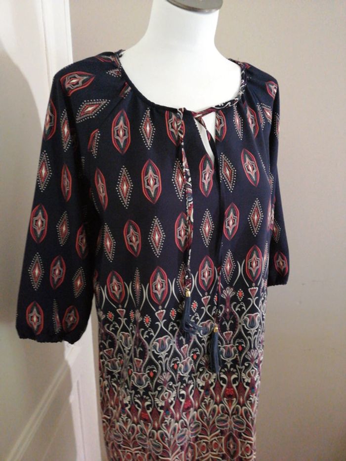 Robe légère manche 3/4 Ema blue's Taille 40 - photo numéro 2