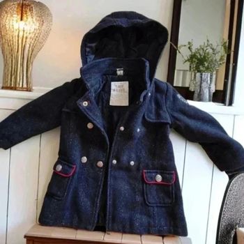 Manteau bleu pailleté 🌹 4 ans 🌹tape a l œil