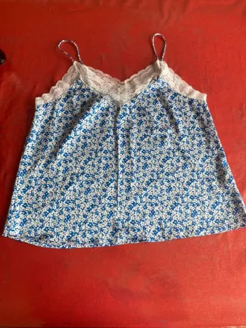 Débardeur bleu et blanc L