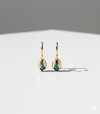 🌹💎boucles d'oreilles pendantes, pièce unique