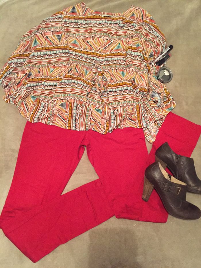 Jean rouge - photo numéro 2