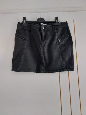 Jupe en jean noir promod L