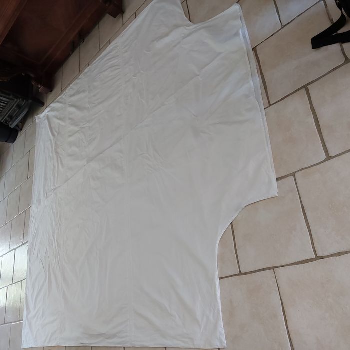 Housse couette et taies coton blanc - photo numéro 2