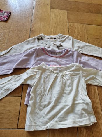 lot de 3 tee-shirt manches longues 3mois