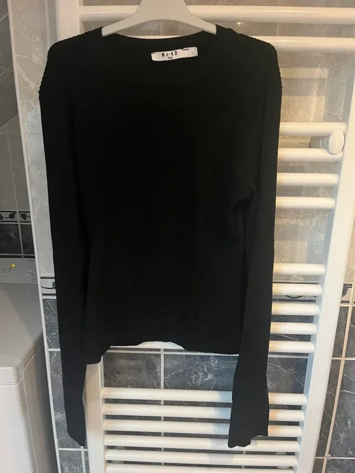 tee shirt cotele na-kd noir femme - photo numéro 3