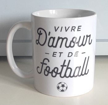 Mug blanc football 