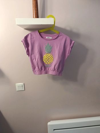 Magnifique Tee shirt à strass 5 ans Gémo ananas 🍍