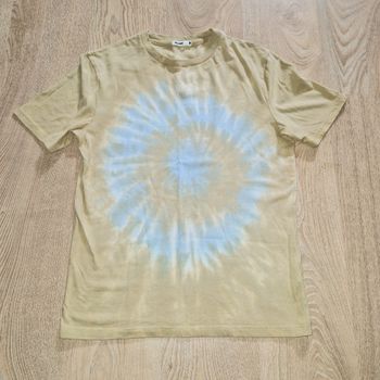 Tee shirt tye and die beige S bizzbee neuf