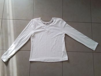 Pull femme T :38  blanc