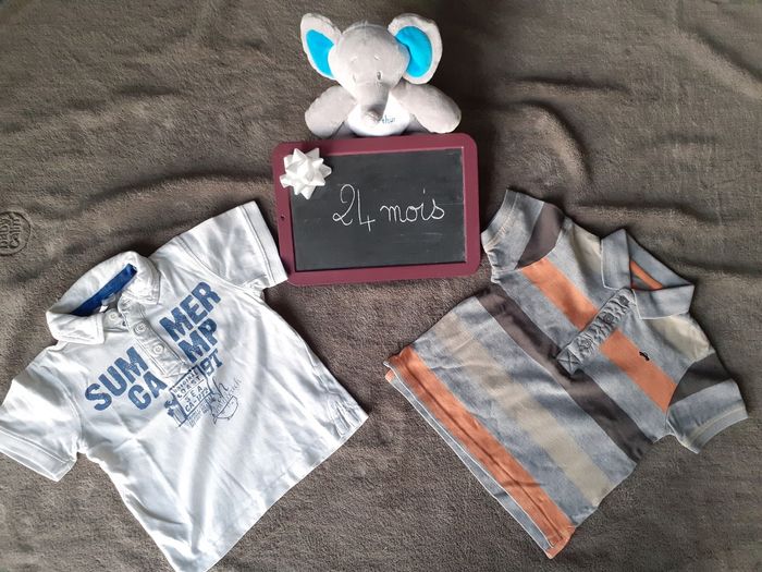 Lot de 2 polos garçon 24 mois