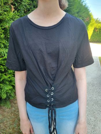 Tee-shirt noir femme taille M