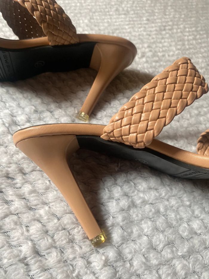 Mules beiges talons hauts - photo numéro 6