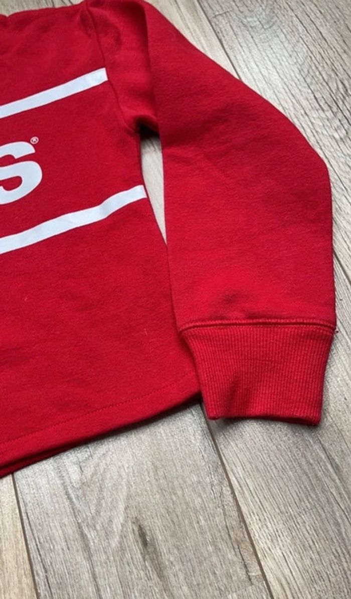 Sweat à capuche Levi’s rouge 12 ans - photo numéro 3