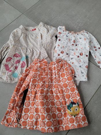 Lot de 3 blouses 12 mois