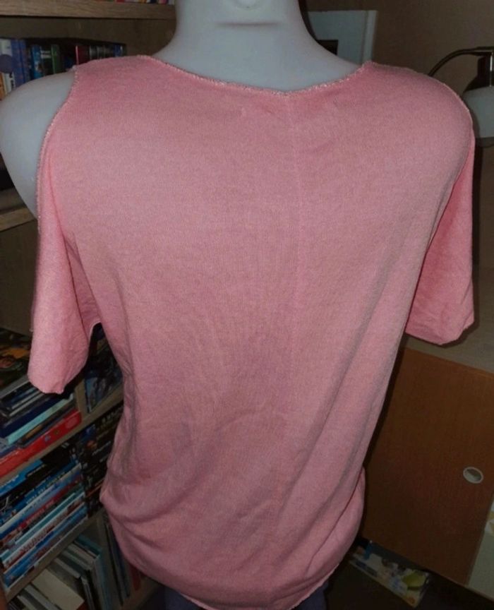 Tee-shirt rose pâle TU - photo numéro 5
