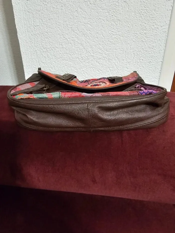 Sac Desigual Luna Patch Rojo - Coloré & Bohème - Très Bon État - photo numéro 8