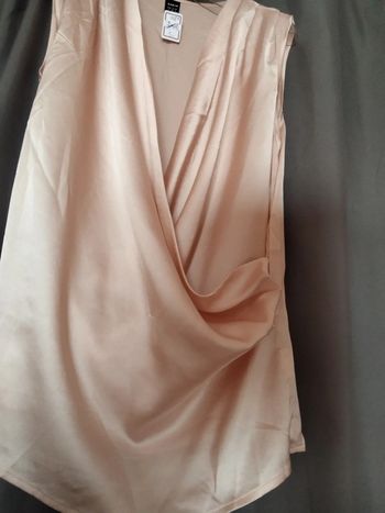 Haut satin croisé taille S/36