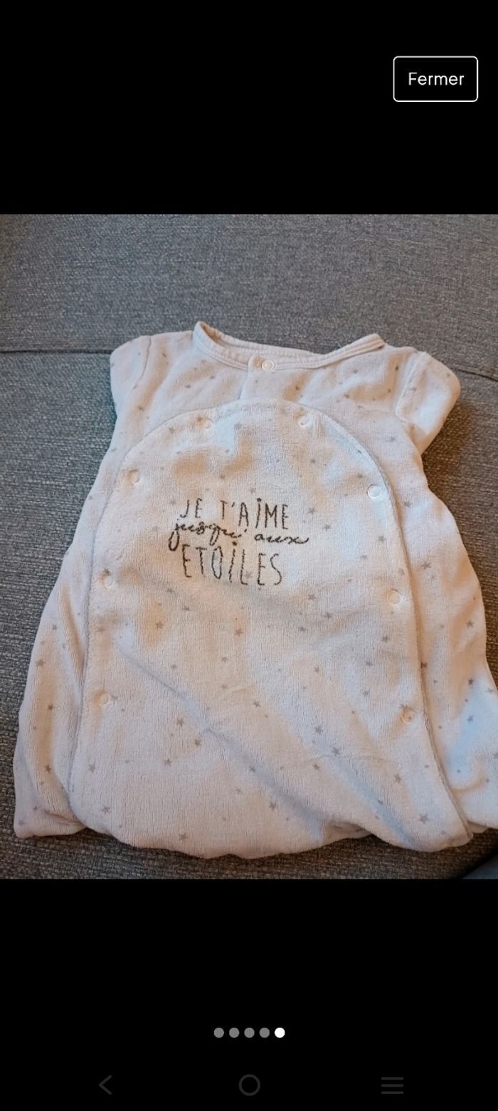 Lot de 3 pyjamas en velours 12 mois - photo numéro 2