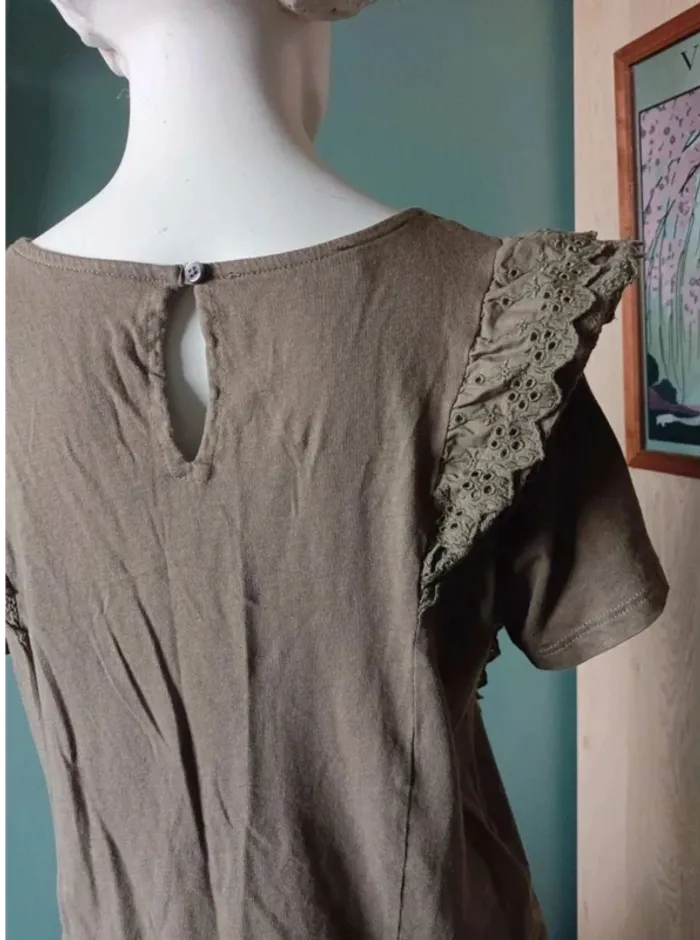 Blouse kaki S - photo numéro 3