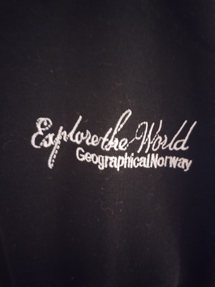 SWEAT POLAIRE NOIR FEMME LOGO AUTHENTIQUE GEOGRAPHICAL NORWAY TAILLE 38 NEUF - photo numéro 6