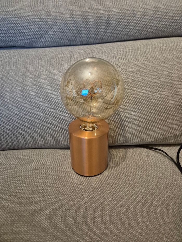 Lampe à poser cuivre Coeur