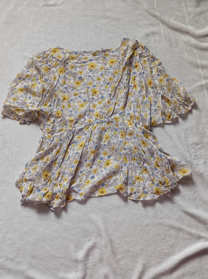 Haut fleurie taille unique - photo numéro 3